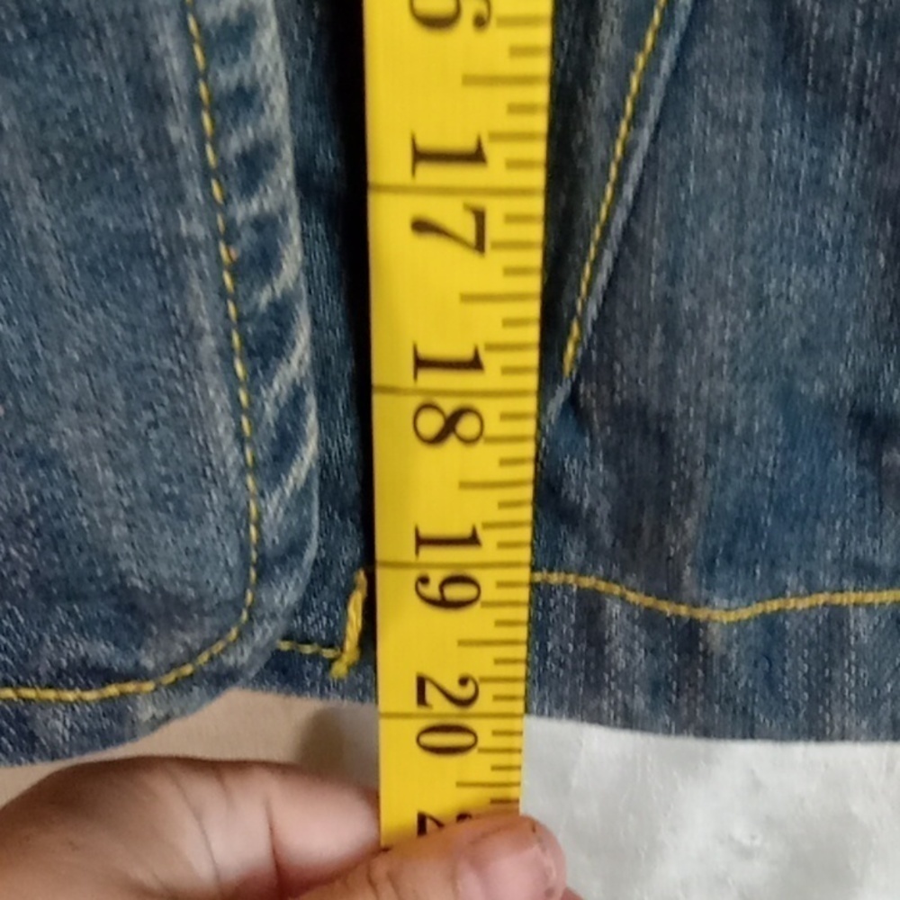 The limited blue jean jacket 100 percent cotton size large y2k - Picture 10 of 10